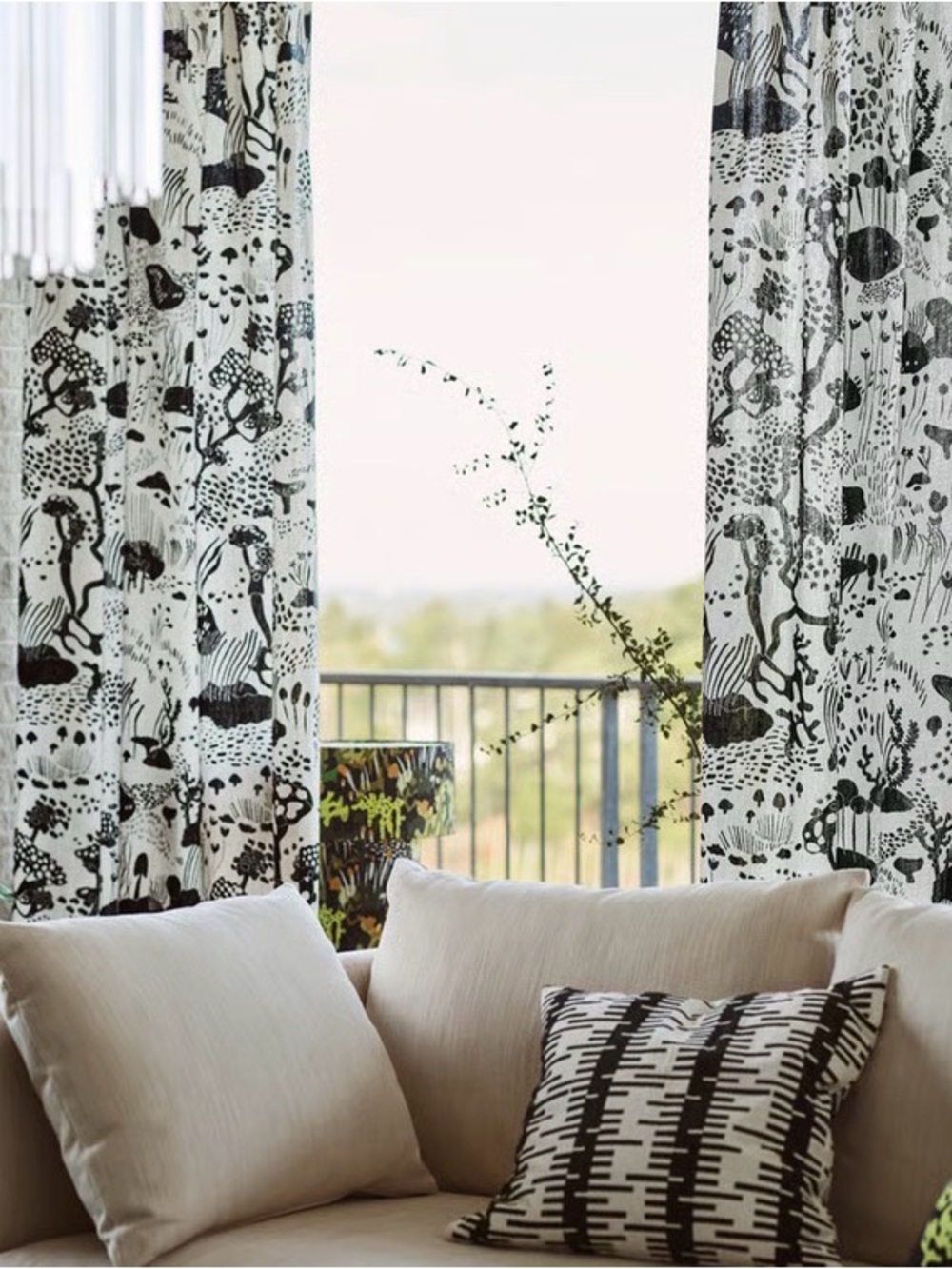 Funky Black and White Curtains